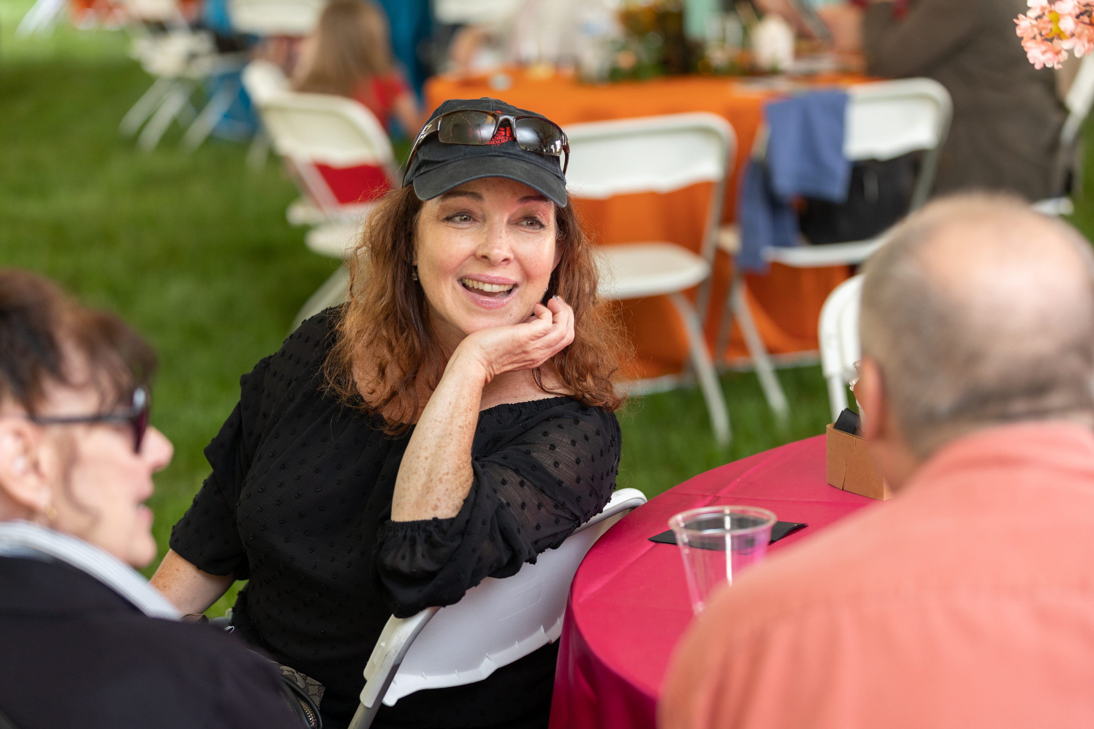 Woman smiling 