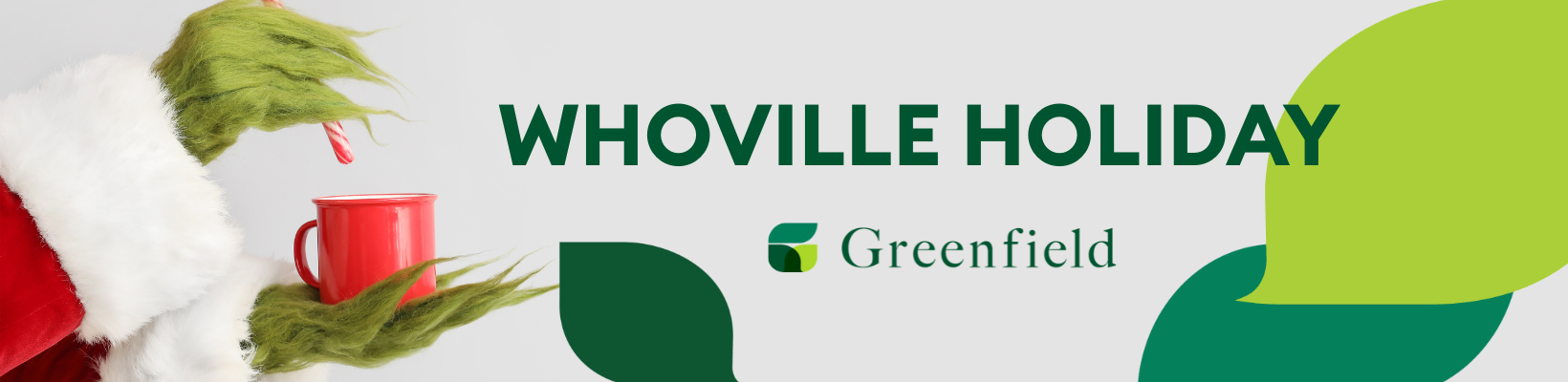 Grinch hands stirring a candy cane into a cup